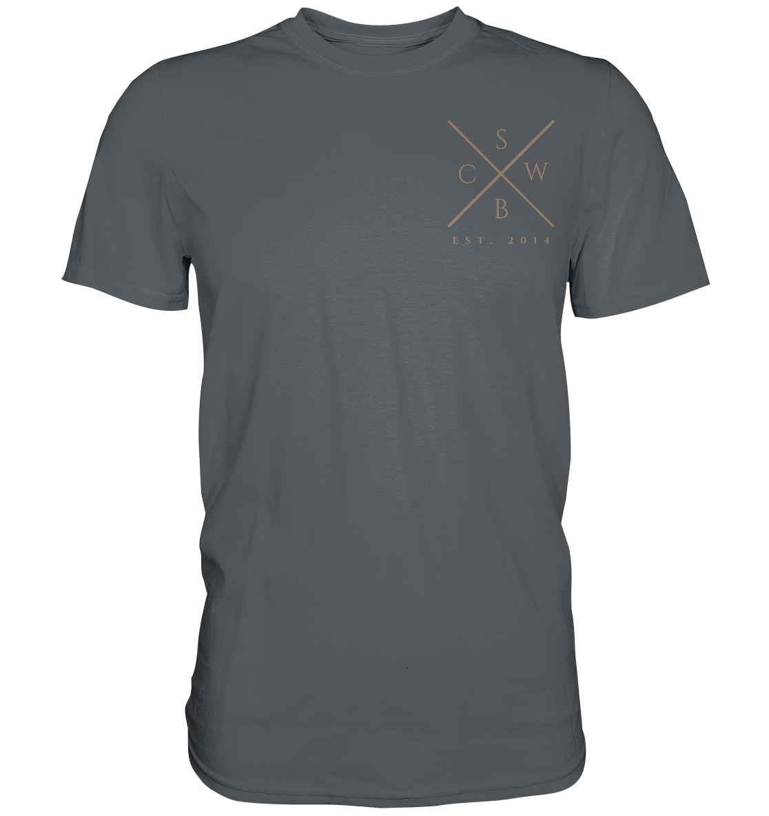 Deine INITIALEN und das Datum personalisiert - Premium Shirt