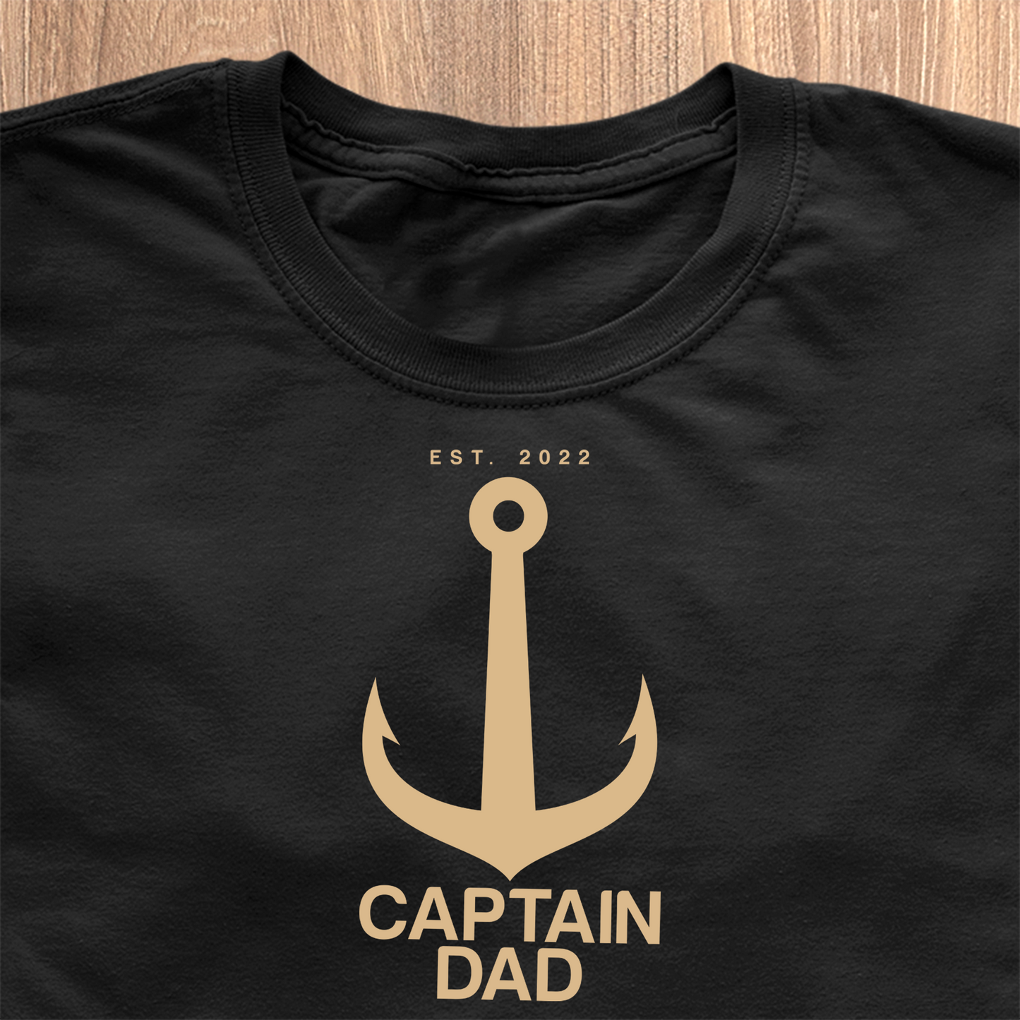 Captain Dad T-Shirt - Dato personlig