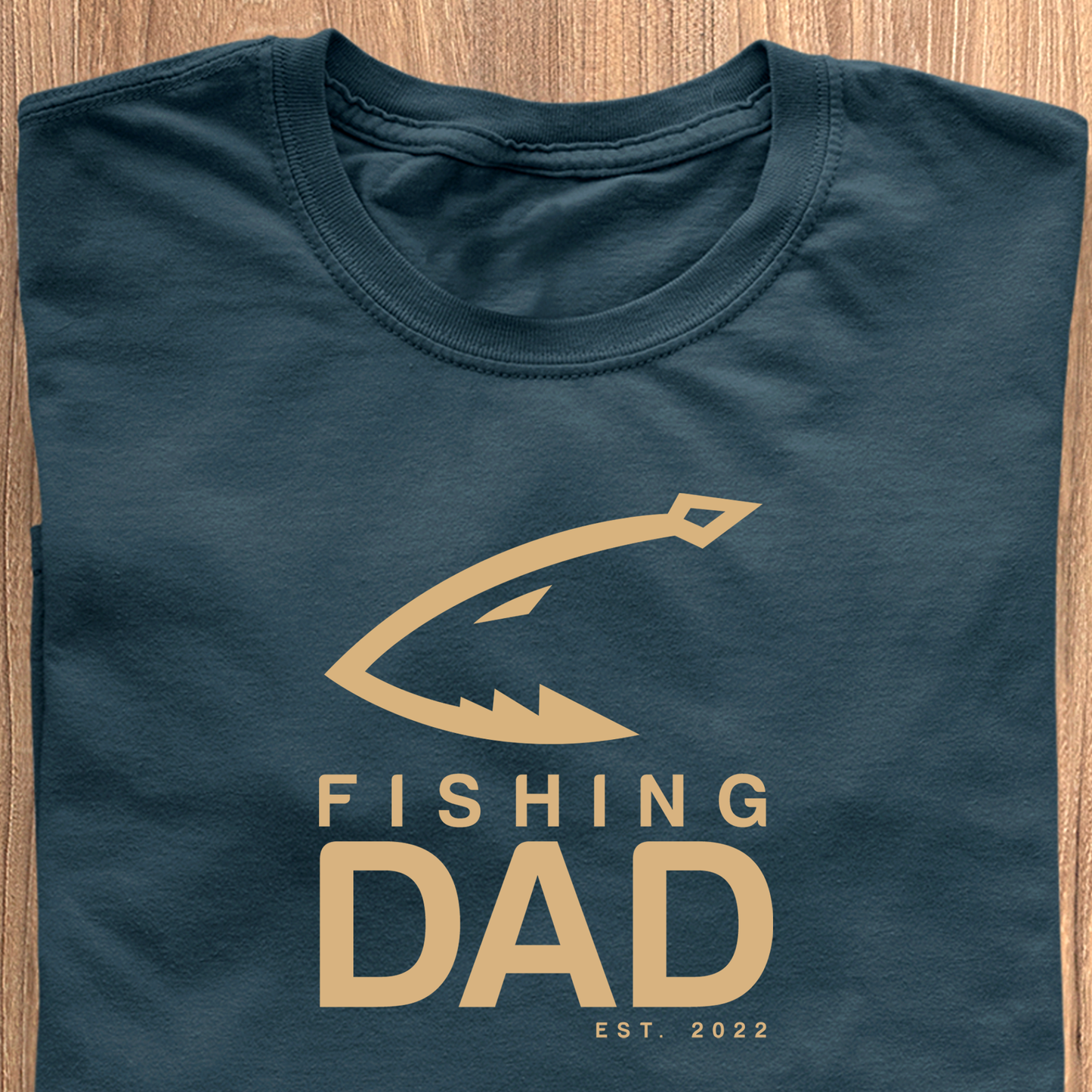 Fishing Dad T-shirt - Dato Personlig