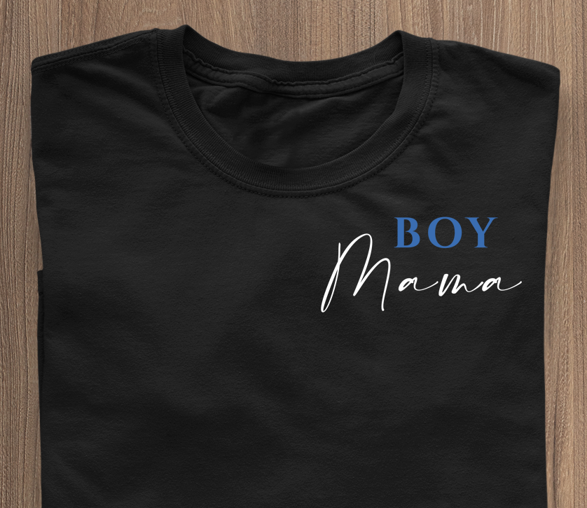 Boy Mama - T-Shirt schwarz